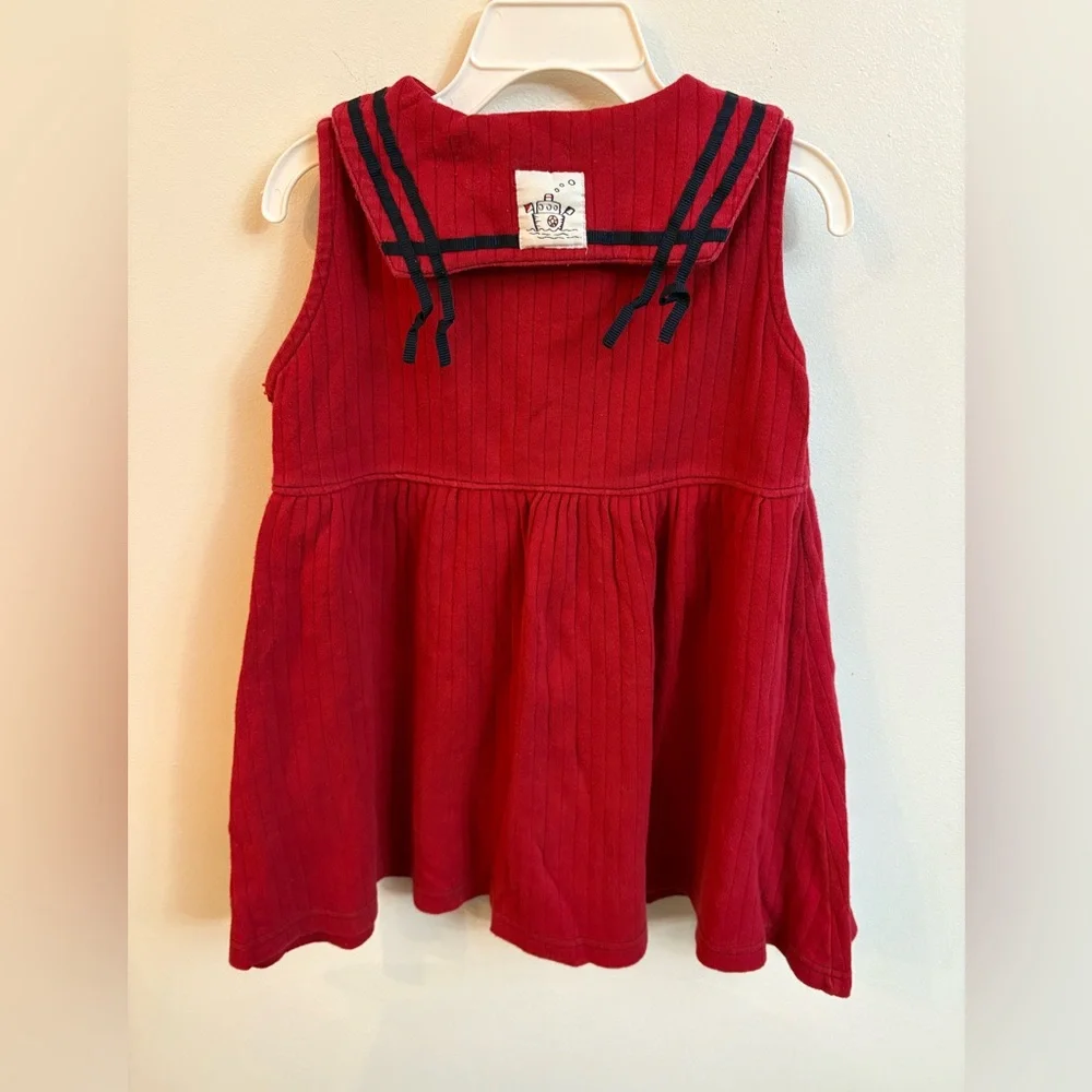 Vintage« Sneek Peek »Sleeveless Dress with Nautical 3-4 year - Picture 5 of 10